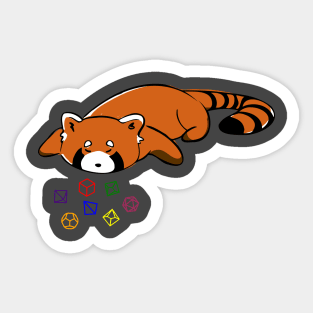 Red Panda Tabletop RPG Player Sticker